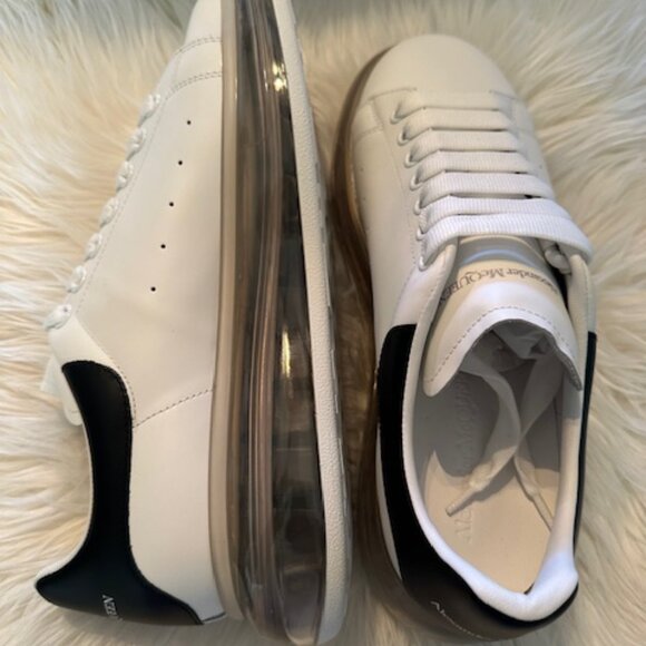 Alexander McQueen Oversized Sneakers – White with Clear Sole (Men’s 43.5 / US 10 - Picture 9 of 14